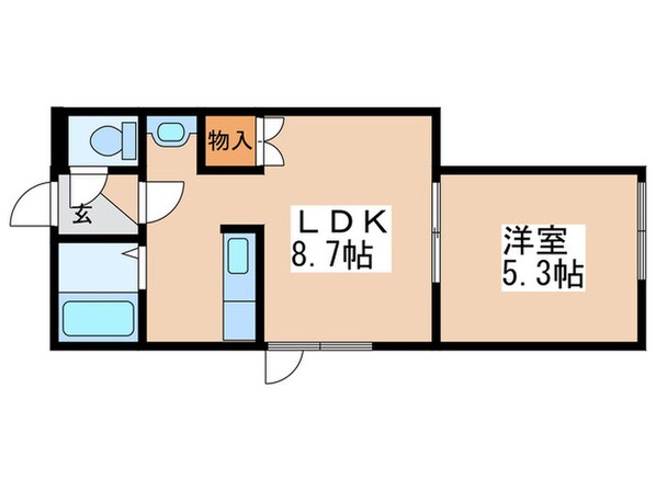 キラメック知事公館Ⅰの物件間取画像